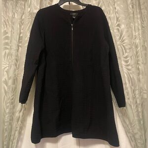 Alfani Black A Line Long Sleeve Jacket